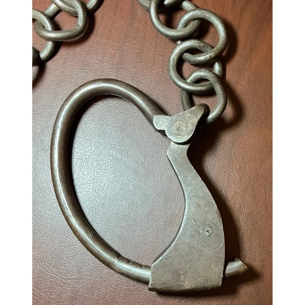 Vintage Iron Hand Forged Leg Shackles